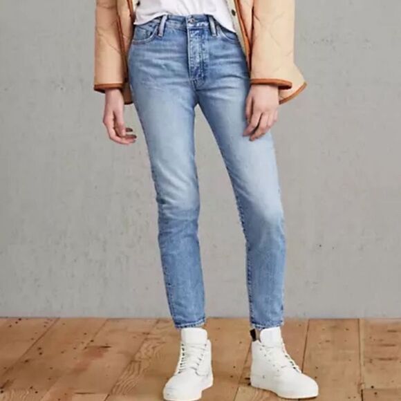 Levi’s Made & Crafted Silver High Skinny 2 Tone Jeans - Picture 1 of 7